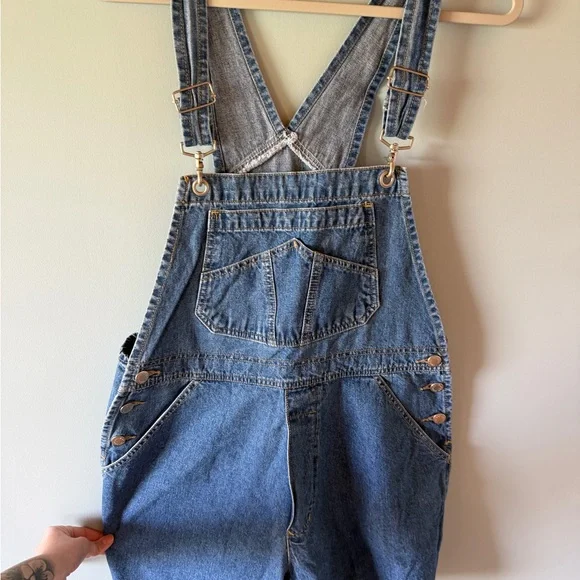 Casual Blue Denim Overalls - Picture 1 of 4